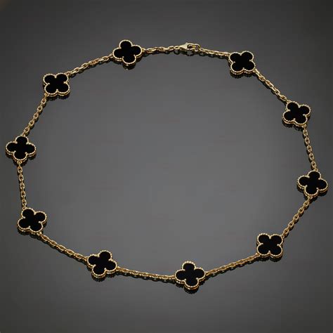 van cleef and arpels inspired alhambra necklace